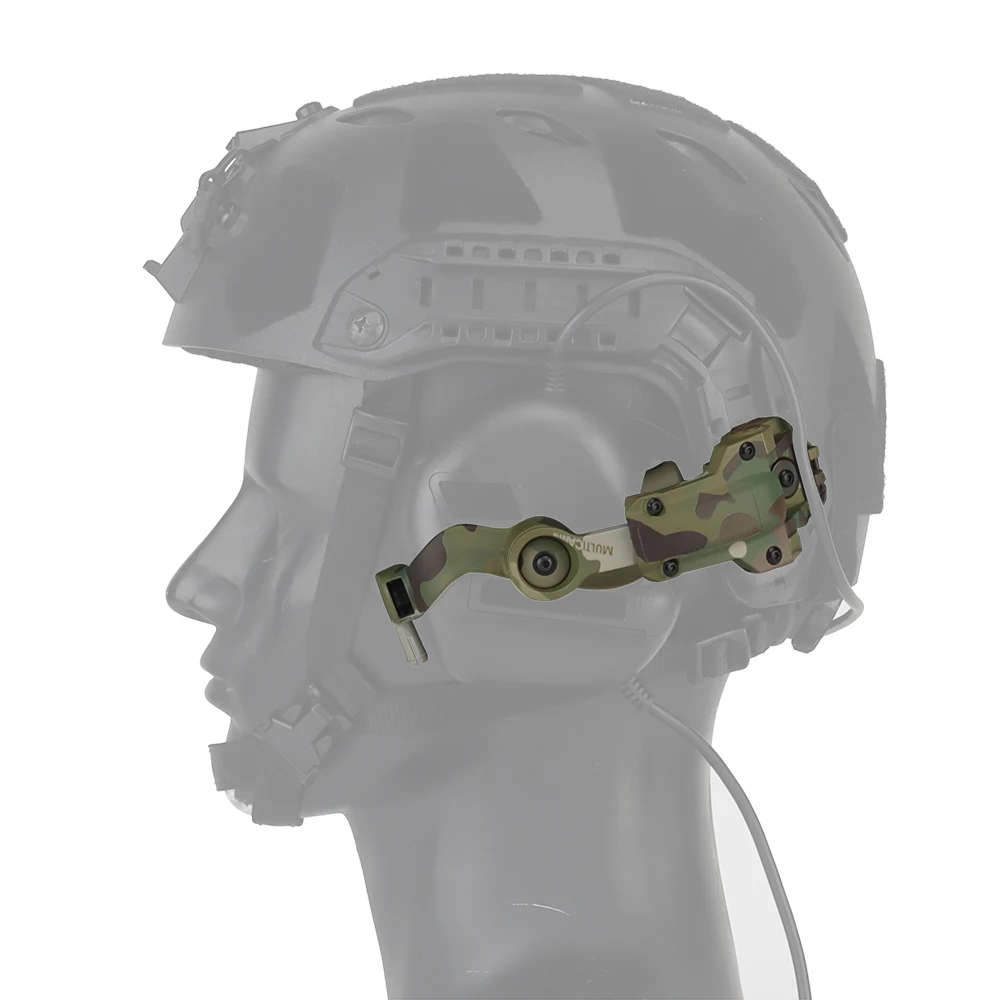

Tactical Noise Cancelling Headset Mount for Military Wendy Fast Helmet OPS M-LOK Rails Bracket Adapter Airsoft Radio Headphones