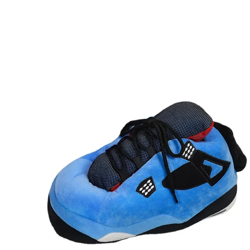 New Unisex Winter Slippers Women Snug Lovers Cute Warm Home House Floor Indoor Fluffy Funny Sneakers Basketball Shoes Size 36-45 6