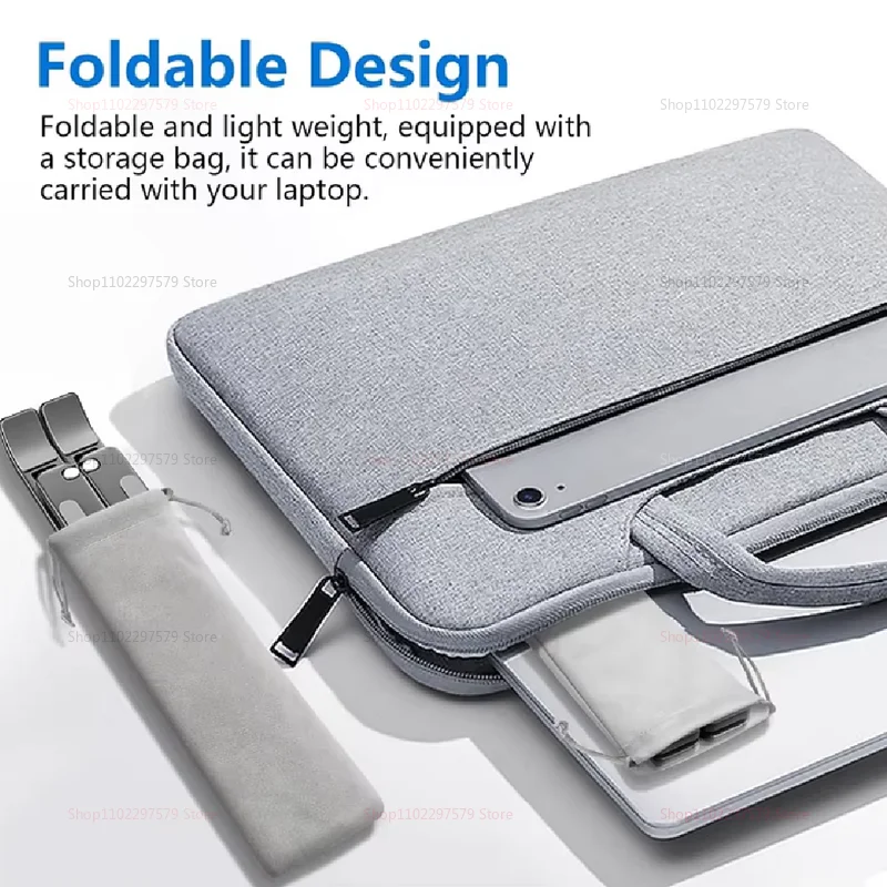 속이 빈 방열 알루미늄 합금 및 미끄럼 방지 디자인을 갖춘 접이식 컴퓨터 스탠드, 언제든지 MacBook iPad와 호환 가능