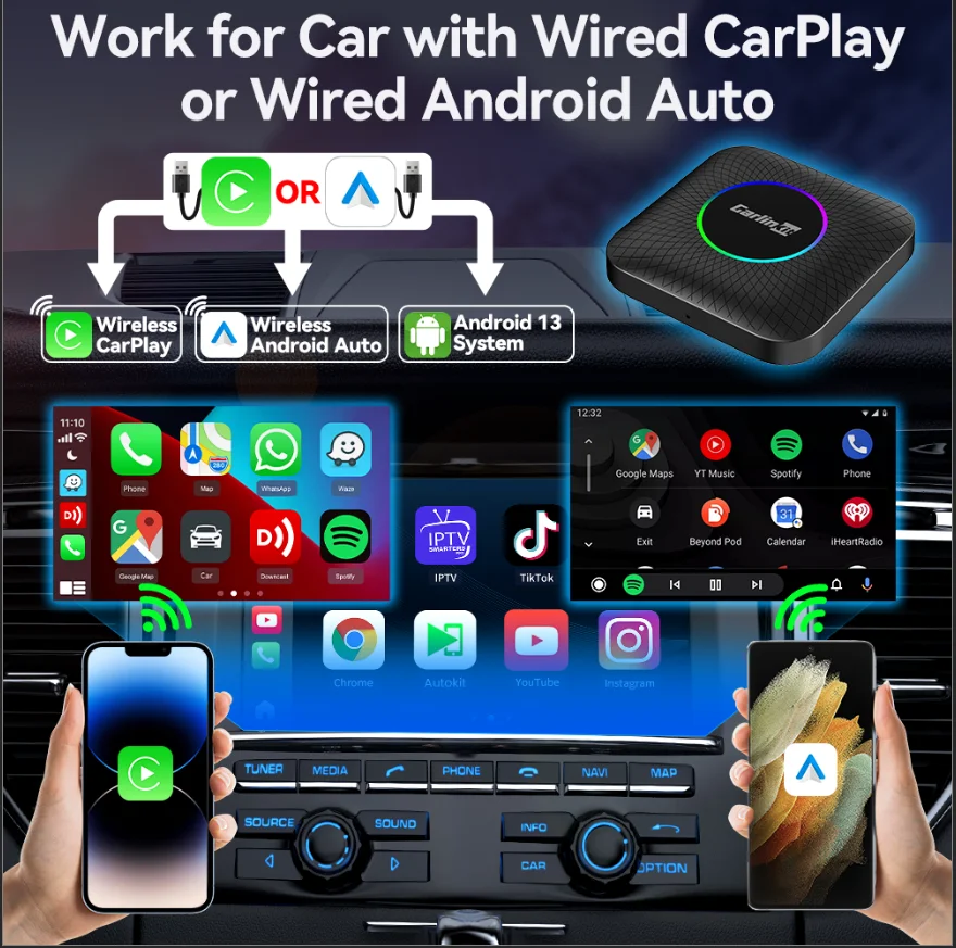 2026 NEW CarlinKit CarPlay Ai Box Qualcomm QCM6125 8-Core CPU
