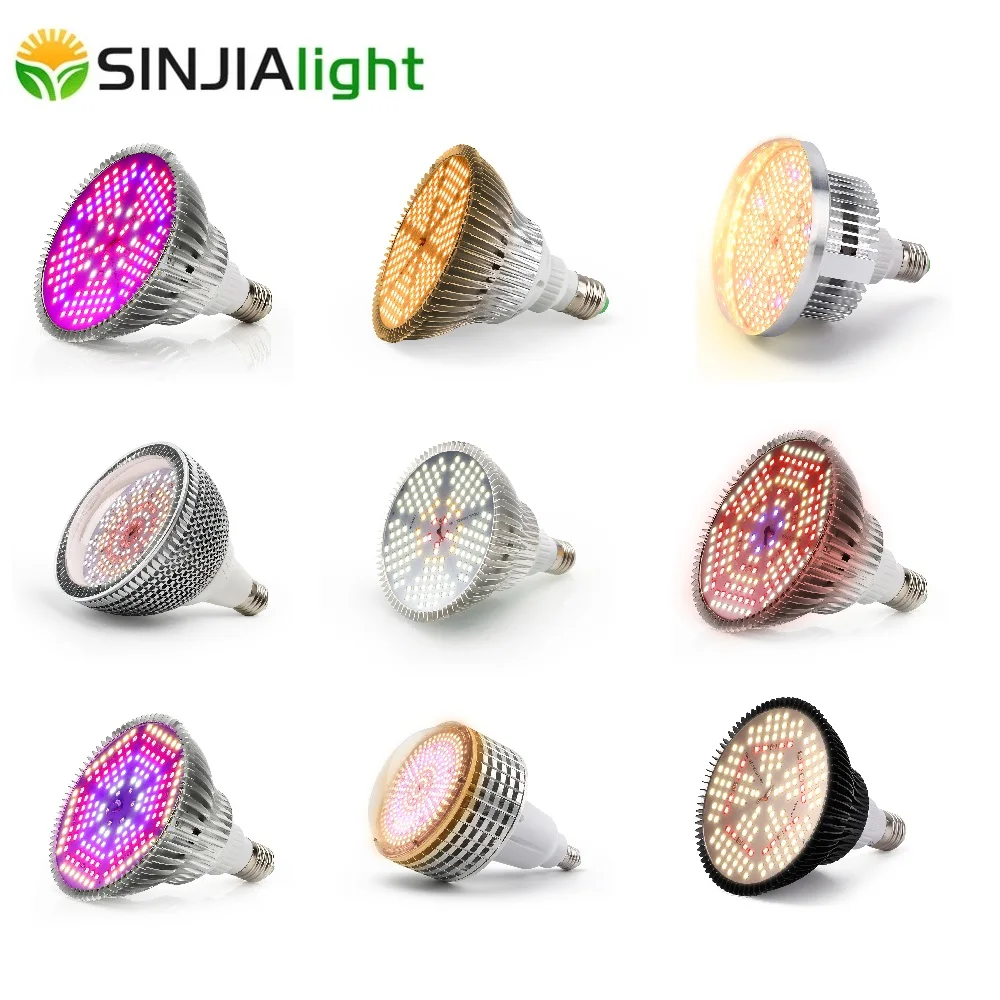 LED Grow Light Grow Light 100/120/150/300W Phyto Lamp Full Spectrum LED Grow Light E27 Plant Lights Fitolamp For Indoor Seedlings Flower Grow Tent GrowBox