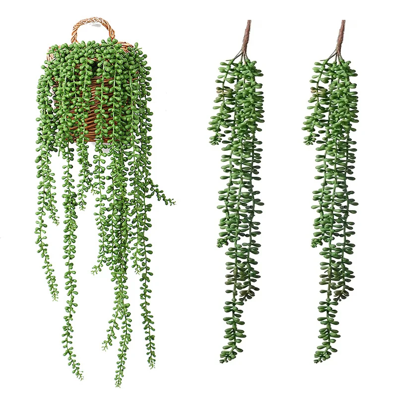 

Christmas Decorations Artificial Succulents Plants Hanging Wall Decor Home Garden Wedding Party Decoration Flowers Fake Plant