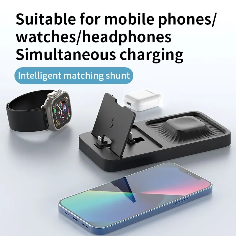 Charging Station Headphones Compatible With Apple Watch 2-in-1