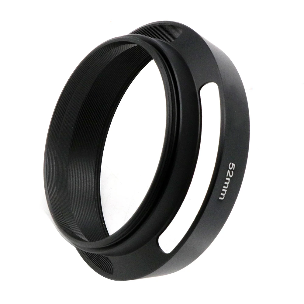 Universal Metal Vented Camera Lens Hood Screw-in Protector