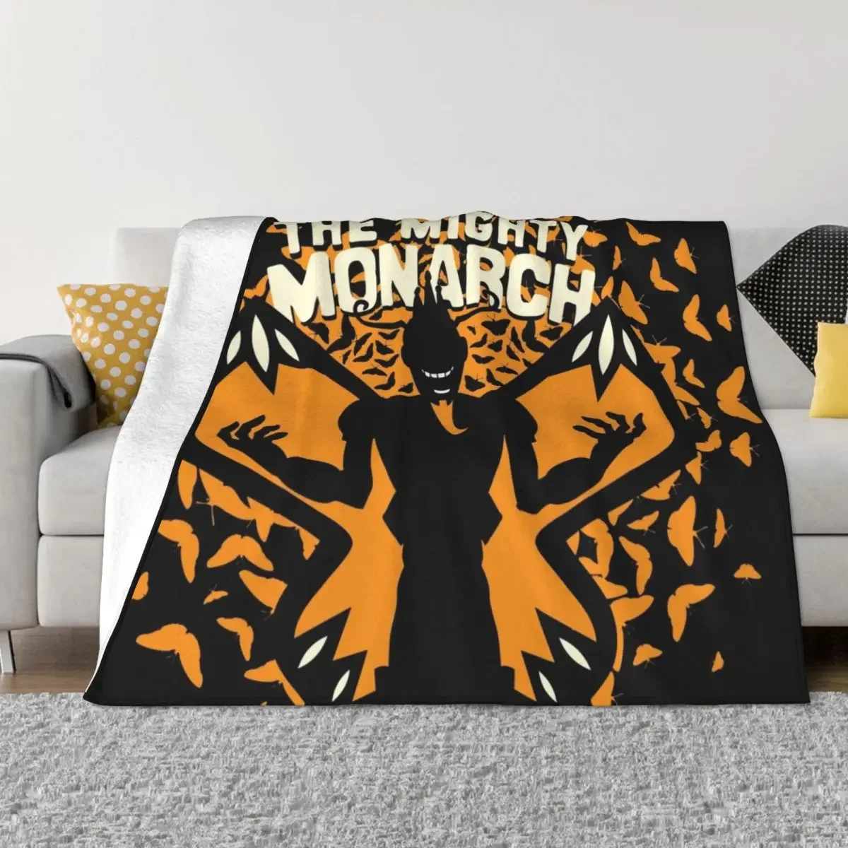 The Mighty Monarch - Venture Bros Team Monarch Throw 담요, 럭셔리 세인트 플러피 소프트 관광 담요 