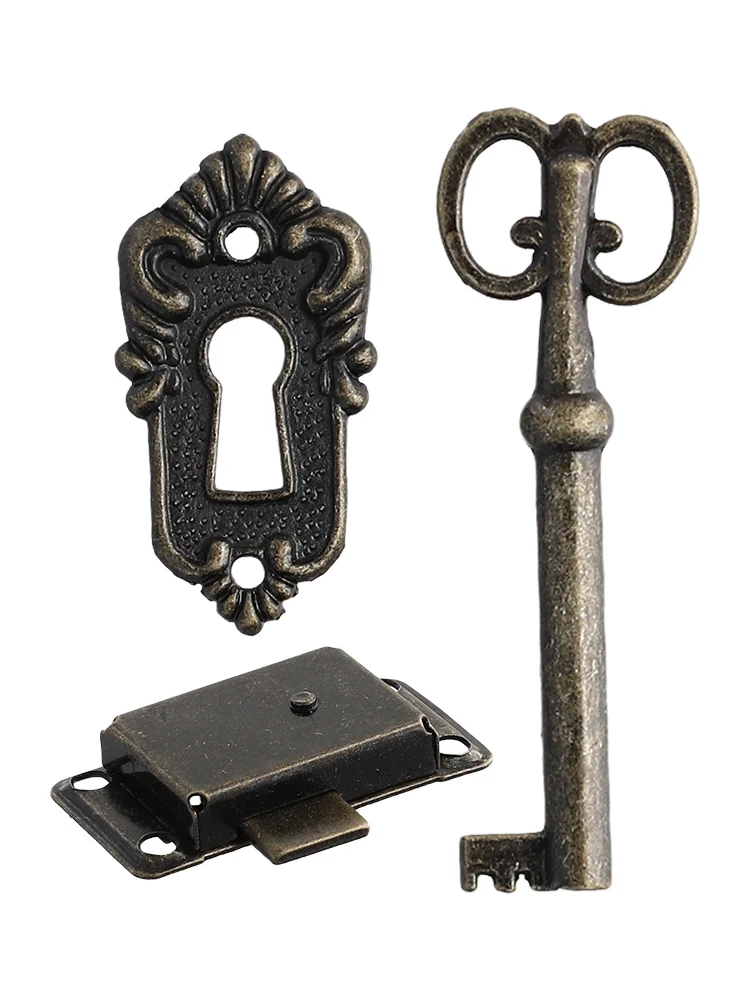 

Antique Cabinet Door Lock Set With Key Antique Drawer Wardrobe Lock Decorative Furniture Kitchen Drawer Lock Replacement