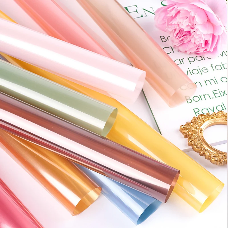 

0,52x1 0 м/1 рулон упаковочной бумаги из ОПП, цветная радужная пленка, рулон обертки для украшения подарочного букета фруктов, бумаги для упаковки на день рождения