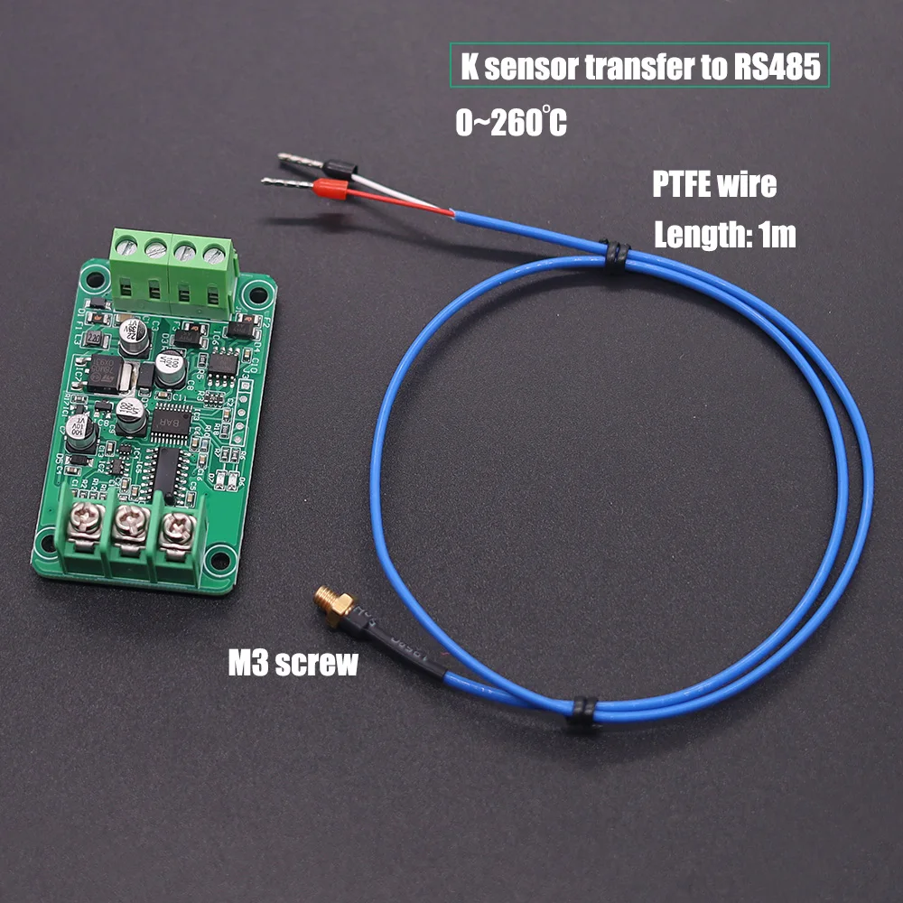 K, PT100, PT1000 Temperatursensor übertragen zu RS485, 4-20mA RTD Thermoelement Temperaturerfassungsmodul – Detail 8