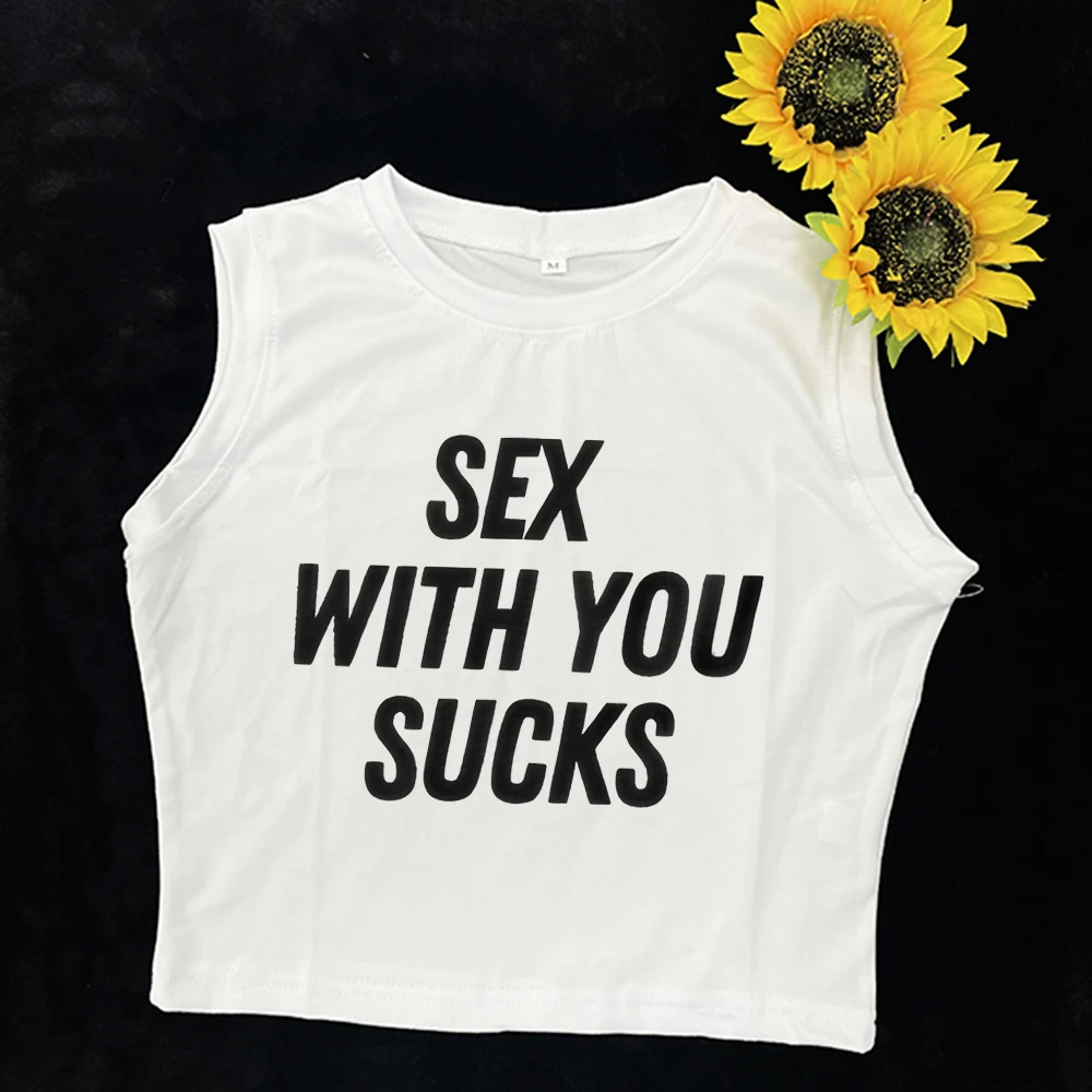 Y2K Europe and America casual T-shirt Spice Girl pattern print ladies summer crop slim street