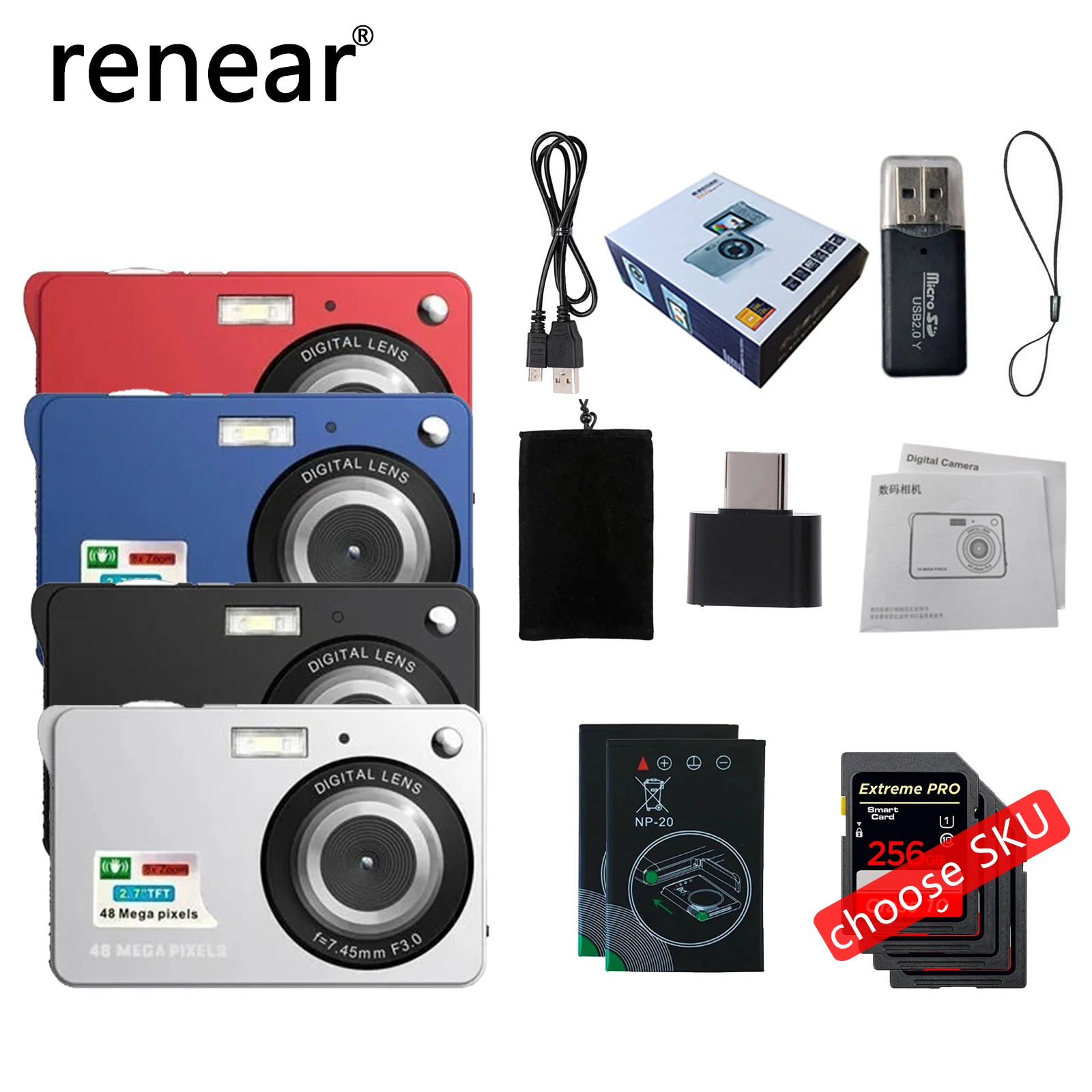 48MPHDDigitalCameraCardType27inchwithMacroShootingandAnti