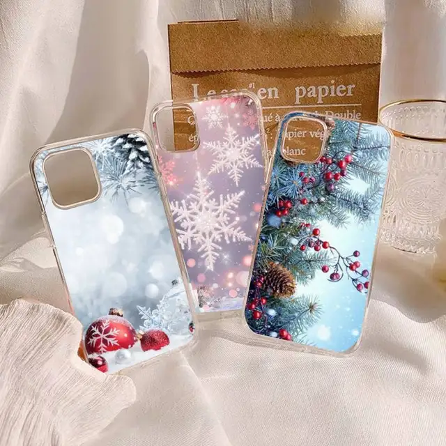 Merry Christmas Winter Snowflake Tree New Year Gifts Phone Case