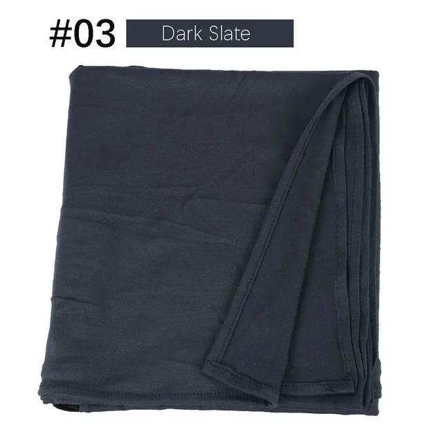 Muslim Women Premium Instant Cotton Jersey Hijab Scarf Jersey Hijabs Scarves With Hoop Pinless HeadScarves 53 colors 03