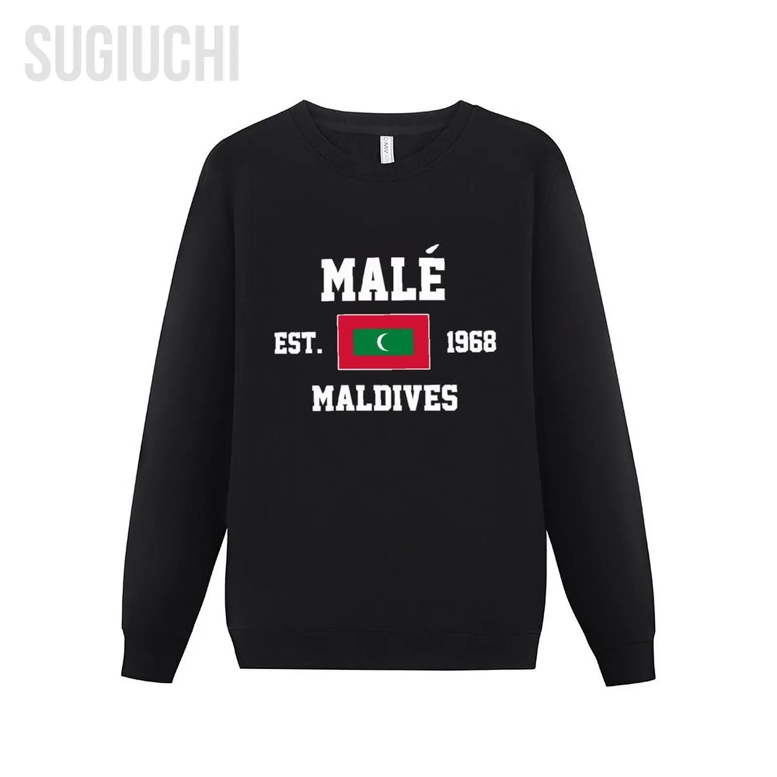 

Men Women Hoodies Maldives EST.1968 Malé Capital Hoodie Pullover Sweatshirts O-Neck Hip Hop Style Cotton Unisex