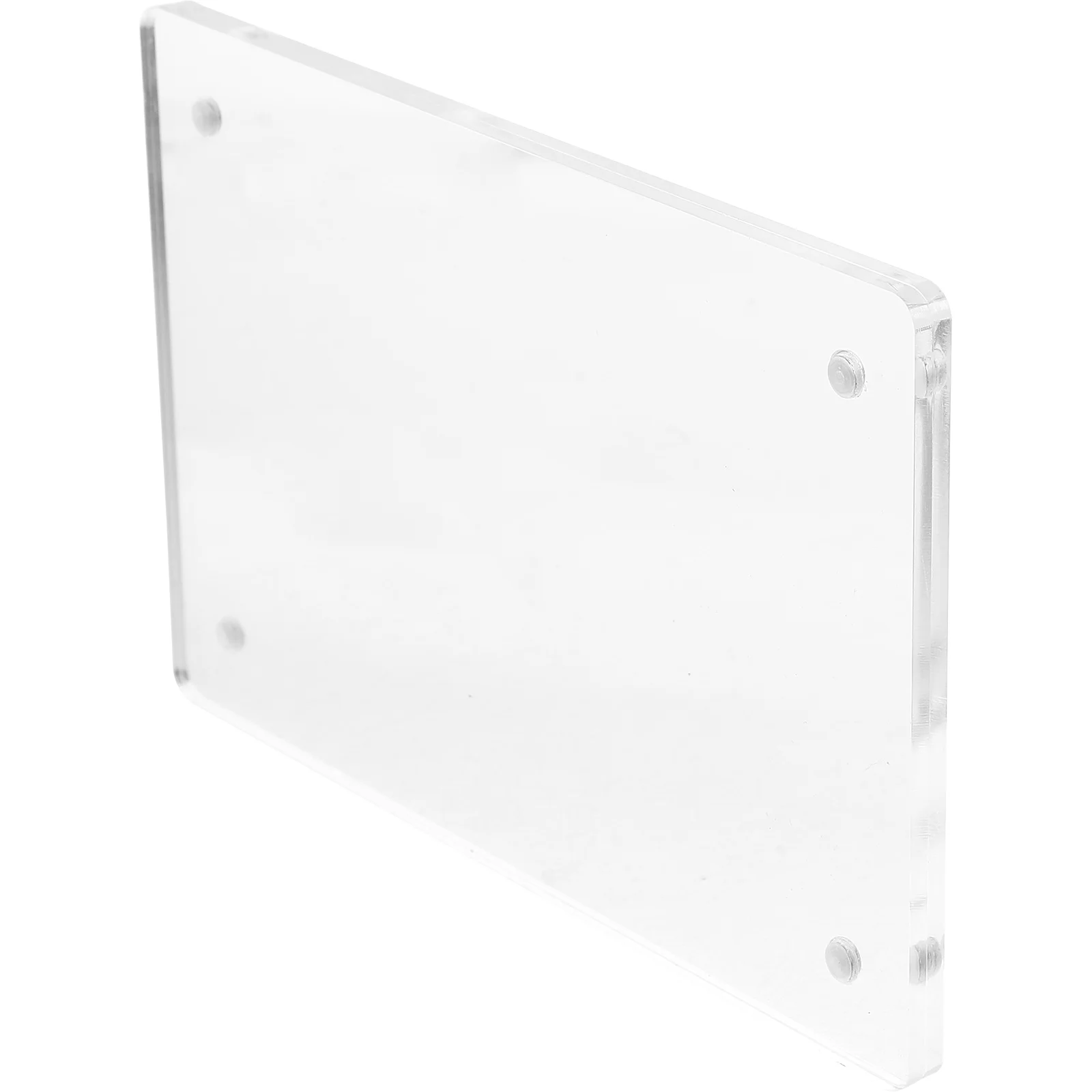 

Acrylic Transparent Display Board Sign Blank Menu Stand Wedding Cosmetology License Frame Shelves Shelf