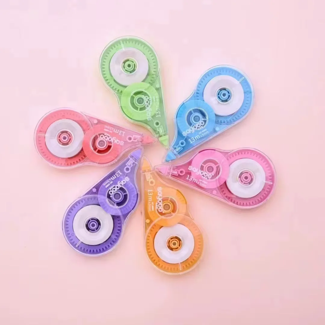 Correction Tape 6 Packs 72 meters In Total Affordable Large Capacity Student White