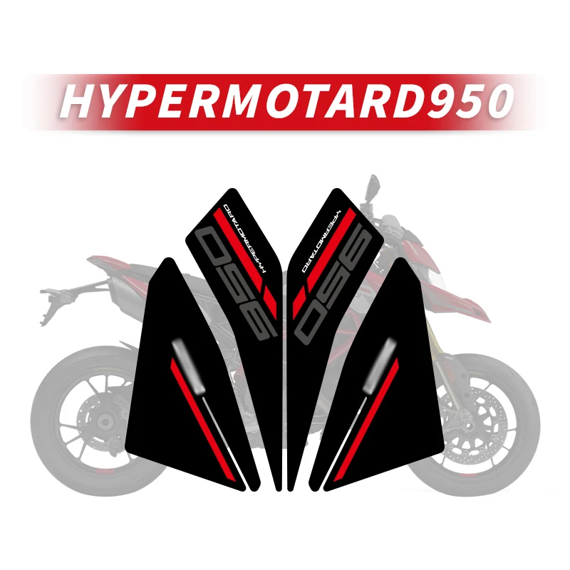 For DUCATI HYPERMOTARD950 Fuel Tank Protection Stickers Kits Of Motorcycle Accessories Gas Tank Decoration Refit 3M Decals maisto 1 12 simulation models kawasaki ducati bmw ktm motorcycle ornaments cool collection decoration boy toys festival gifts
