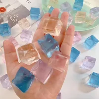 Cube de glace Squishy Anti-Stress, jouet à presser pour enfants et adultes, cadeaux de fête, décompression, autisme, tdah, thérapie d'anxiété sensorielle 4