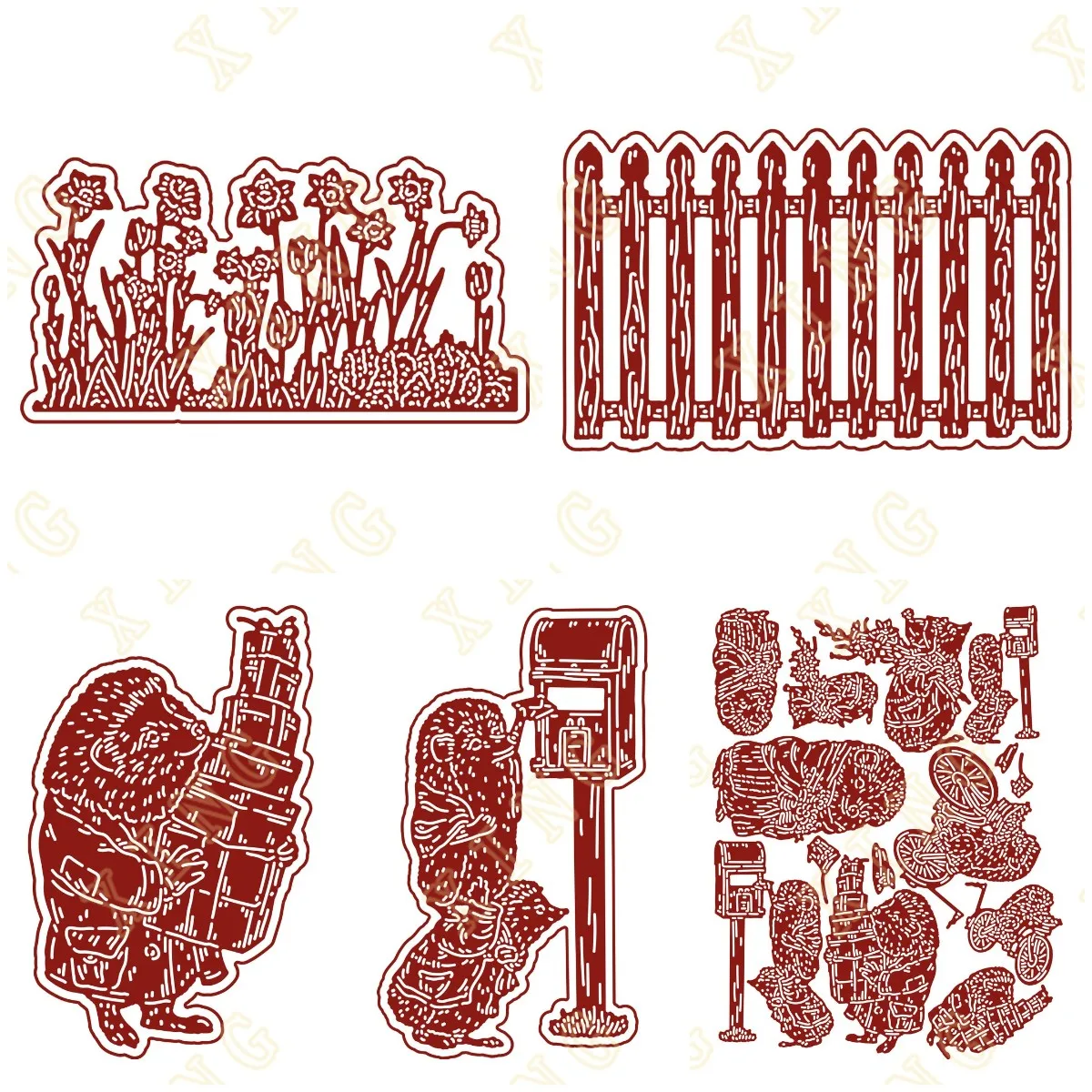 

Spring Borders Love 2024 New Metal Cutting Dies Scrapbook Diary Decoration Stencil Embossing Template DIY Greeting Card Handmade