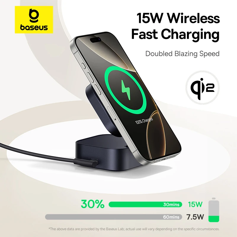 Charging Pad Baseus Metal Wireless Charger Baseus Qi2 15W Magnetic