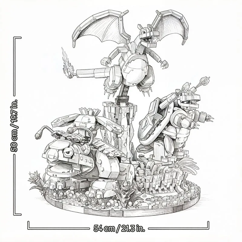 6838Pcs 수집 모델 빌딩 블록 벽돌 세트 72153 DIY 작은 입자 조립 장난감 성인 청소년을위한 할로윈 크리스마스 선물