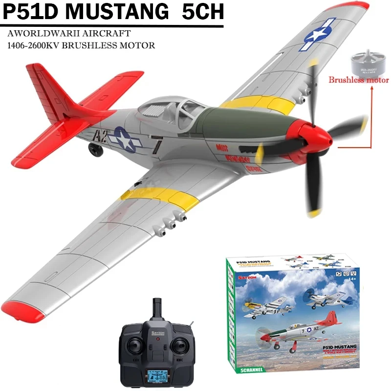 Avión RC Fighter Jet RTF con LED - 2 Baterías, Caza Teledirigido
