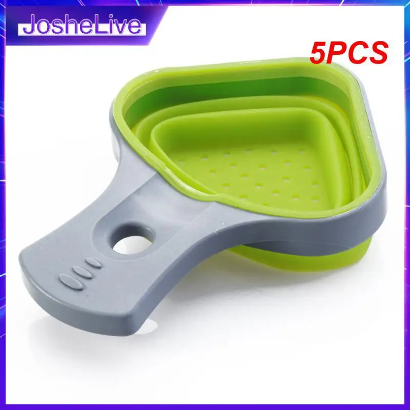 5PCS Pasta Tools Foldable Silicone Colander Strainers Kitchen Strainer Spaghetti Net Cooker Basket Colander Kitchen Baking Tools