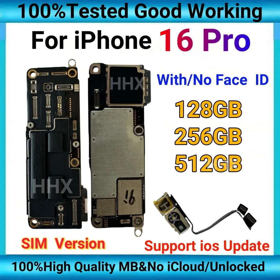 iPhone16 マザーボード　Face ID付き Clean Motherboard For iPhone 16 Pro Main board With Face ID