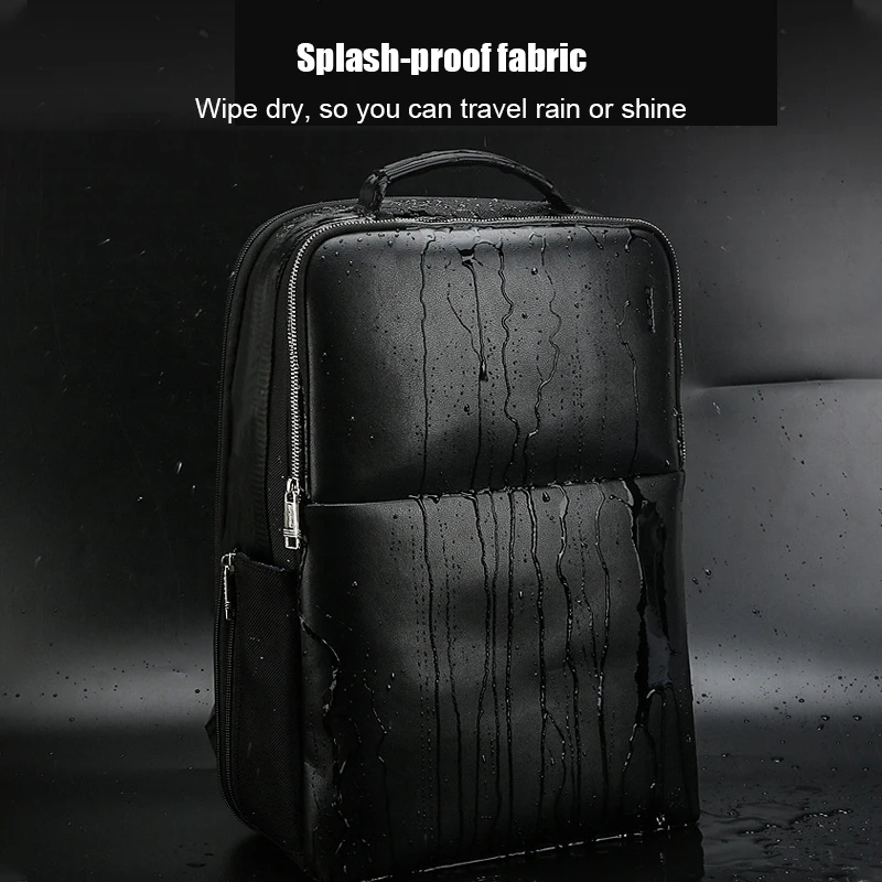 BOPAI 2022 Men Backpack 15.6 Inch Laptop Business Widen Backpack USB Charging Bag Trip Outdoor Male Wet Dry Separation Backpack 3