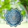 Mandala Kinetic Wind Spinner Art Hanging Yard Garden Decor 3D Whirligig Wind Catcher Sculpture Spirit Clearance Windmill Pendant 1
