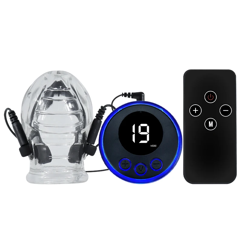 Electro Shock Sex Toys Penis Sleeve Trainer
