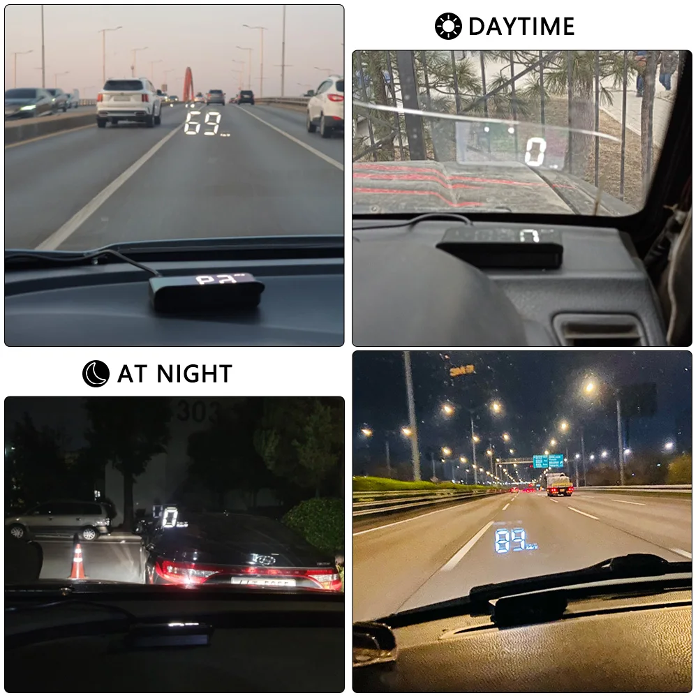 Geyiren ڵ ӵ   ÷ ӵ ˶ HUD   , M3 OBD2 GPS, MPH KM/H