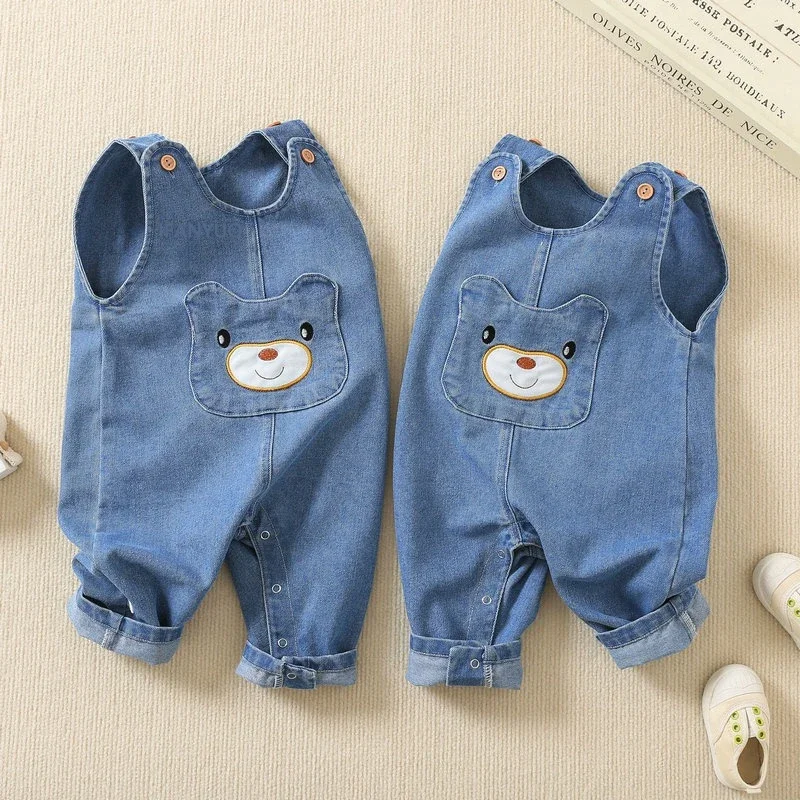 Fashion Spring New Baby Toddler Strap Pants Newborn Infant Boy