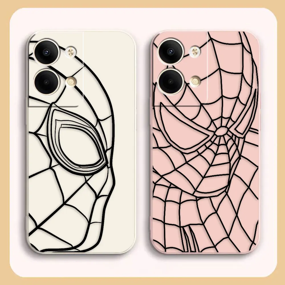 Custodia Per Telefono Per Oppo Reno 8 7 9 6 7Se 5 4 4Se 4 3 4G 5G Pro Plus Cover Funda Cqoue Shell Capa Marvel Spider-Man Black Line
