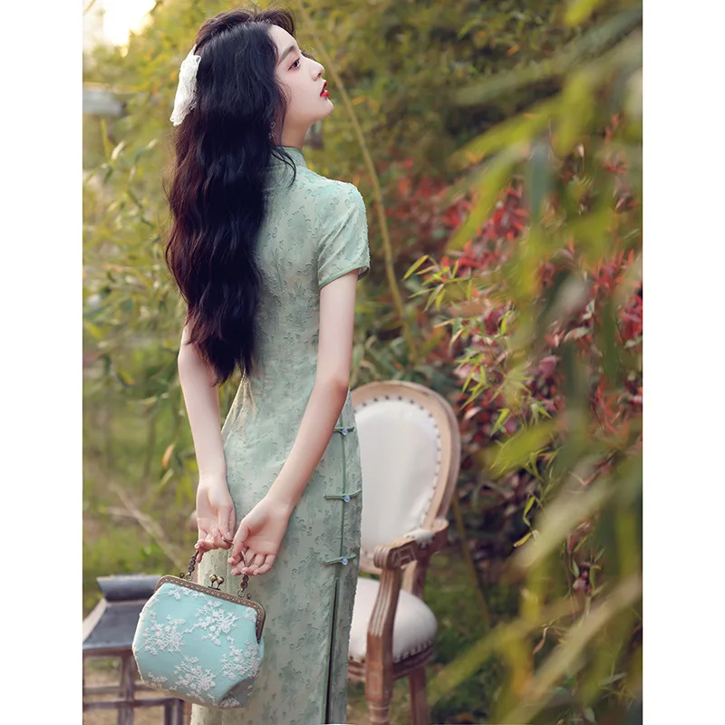  ߱ Ÿ  ī  ư ̵   ġĿ 巹,  2022 Ƽ 巹 Qipao 2xl