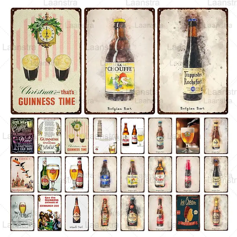 Металлическая жестяная вывеска в виде пива винтажная декоративная табличка