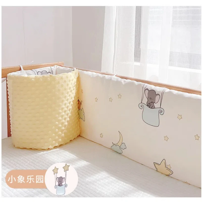 Child Bed Guardrail Fence Integrated Anti-collision Soft Bag Bed Surround Detachable Baby Crib Perimeter Protection