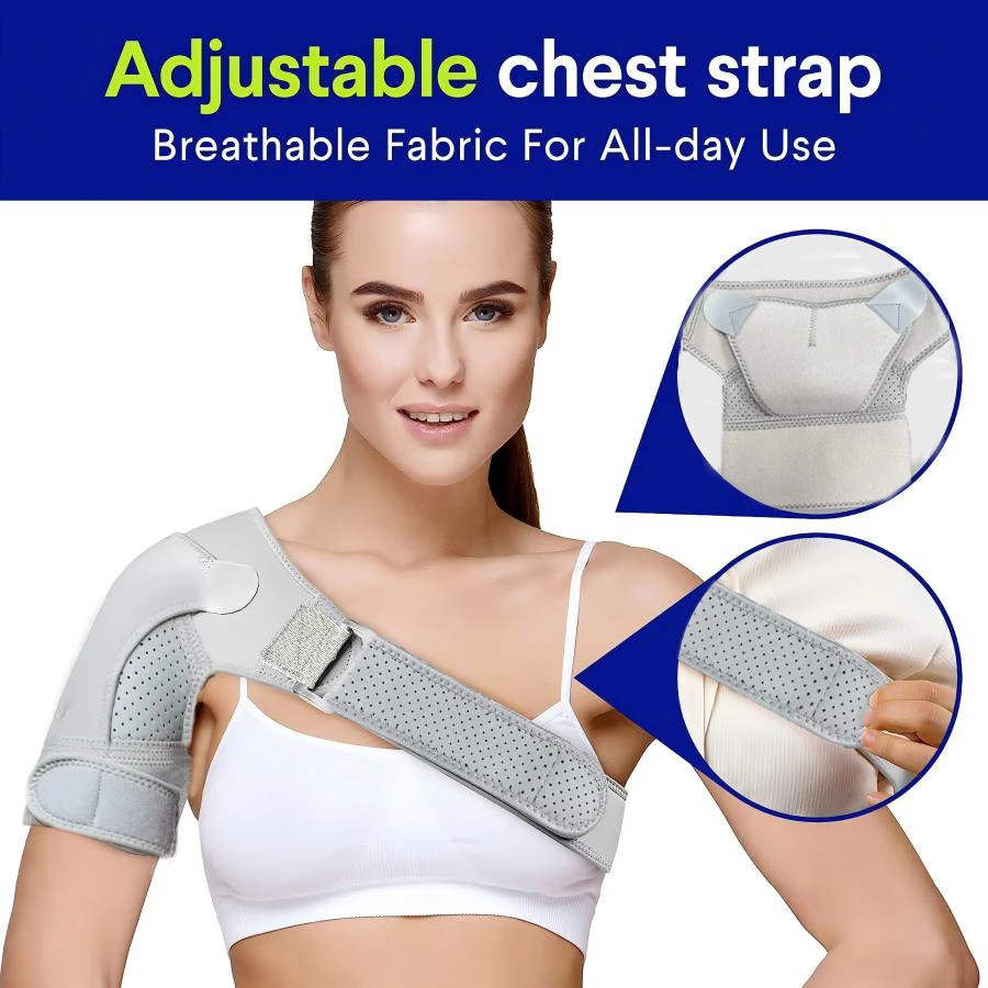 Premium Shoulder Brace | Support & Compression Sleeve Wrap for Stability and Recovery