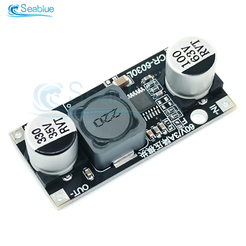 LM2596 60V 3A Step-down power module DC 12/24V to 3.3/5/12/24V 2-34V 3-32V Adjustable Buck Converter Module Voltage Regulators Voltage Regulator Voltage Converter Power Module