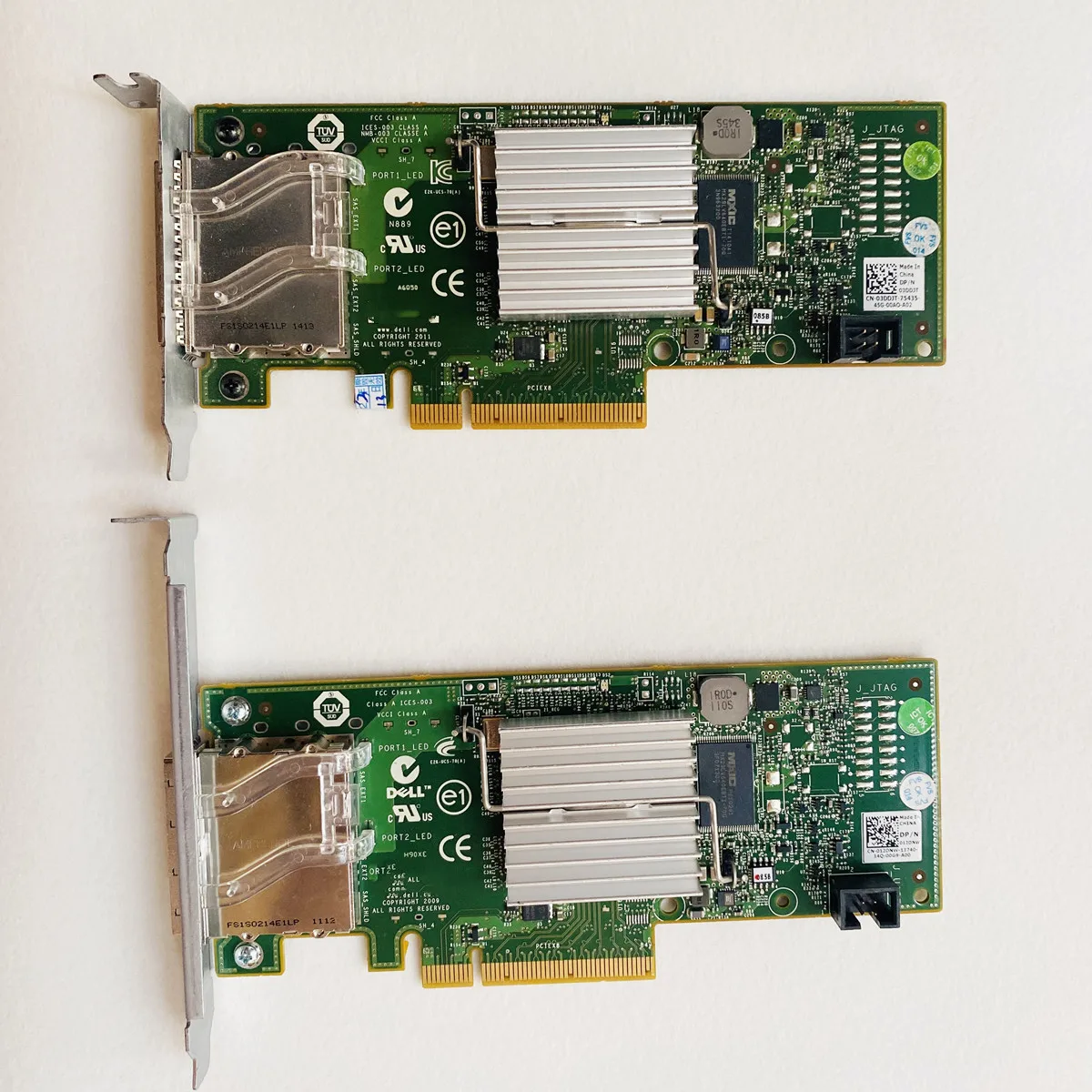 H200E 6Gb/s SAS PCIe HBA 2 Port Expander Controller Raid Card SFF-8088 12DNW LSI SAS 2008 9200-8E For Dell MD3200 MD3220