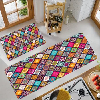 1PC Puzzle Modello Tappeti da cucina Antiscivolo Tappetini per porte di casa Design pop Tappeti da bagno Tappetino da bagno Tappeto per la casa Lavanderia Decor 1