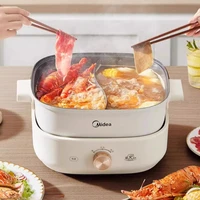 Midea 220V Electric Hotpot 6L Multifunctional Split Household Electric Cooking Pot Non-Stick Double Flavour Pot 1