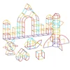 100 Pcs Straw Block Assembly Creative Toy Magic Smart Stick DIY Building Toy Kindergarten Versatile Construction Materials Toys 2
