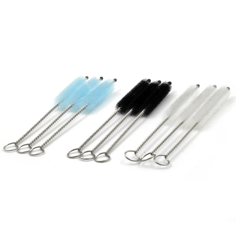 3pcs/lot 4'' Stainless Steel Smoking Pipe Cleaners Smoking Accessories Drink Straw Cleaning