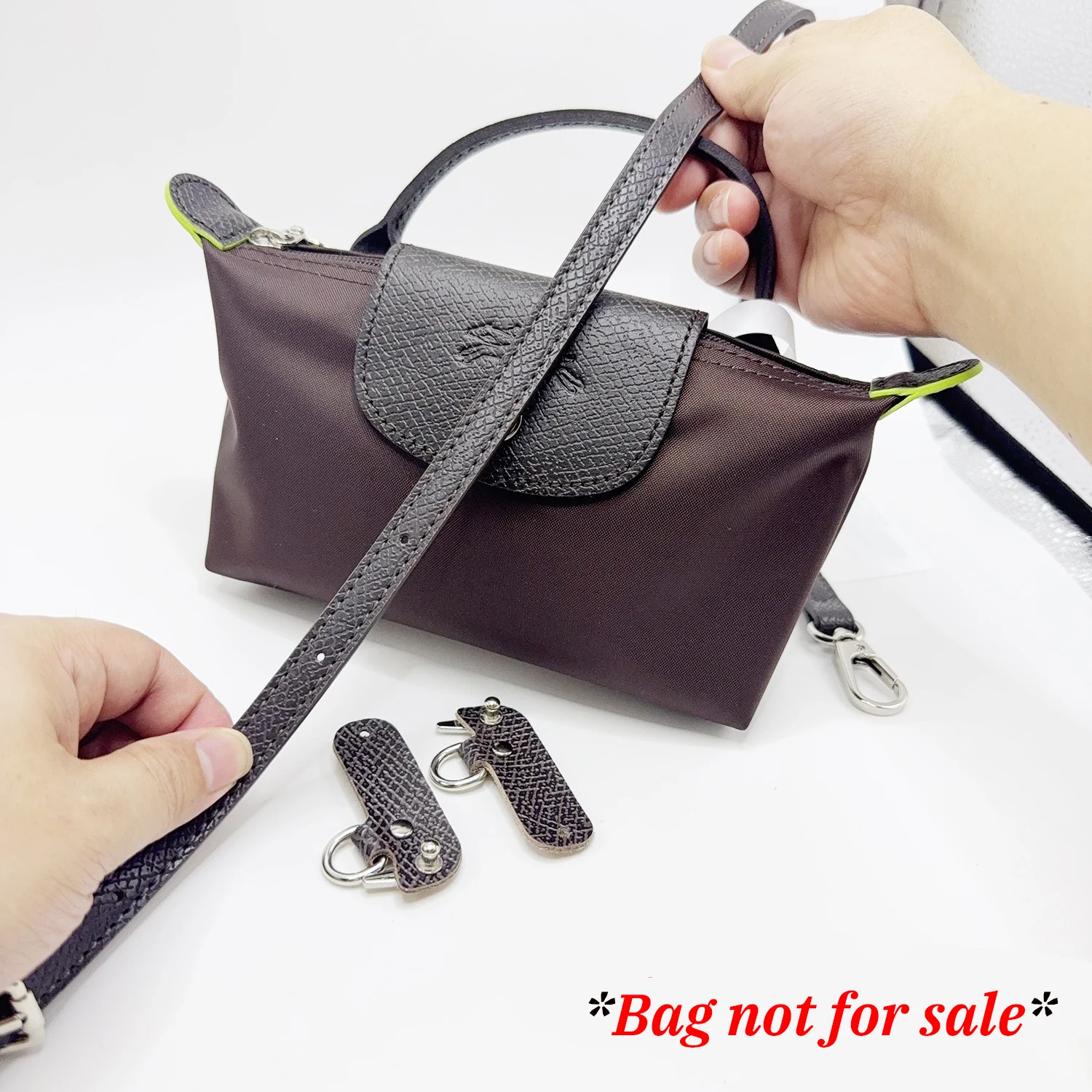 Sangle de sac accessoires de Transformation pour Longchamp moka Mini sac bandoulière en cuir synthétique sangles de ceinture à bandoulière 1 Sangle de sac accessoires de Transformation pour Longchamp moka Mini sac bandoulière en cuir synthétique sangles de ceinture à bandoulière 1