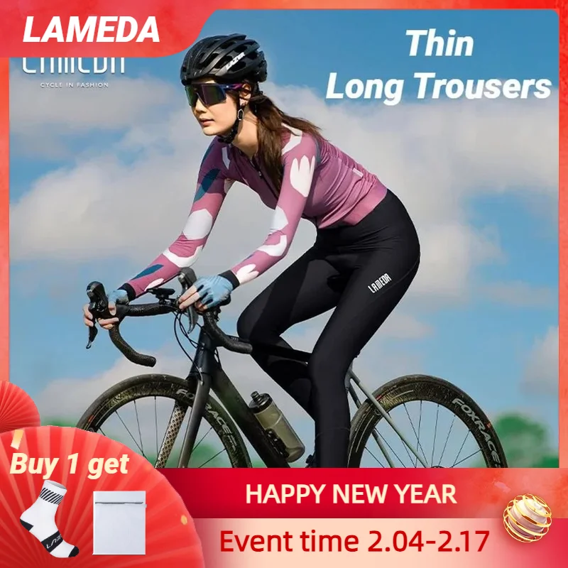 

Lameda Women's Pants Slim Fit Cycling Long Pants Comfortable Women's Cycling Clothing Breathable Cycling Trousers