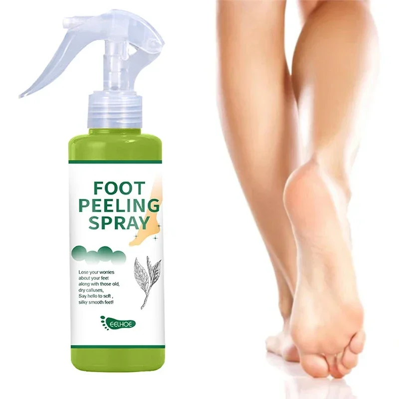 Foot Peeling Spray Natural Green Tea Essence Pedicure Dead Skin Exfoliator Removal Calluses Foot Exfoliating Care Tool