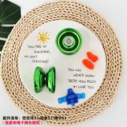 La version en alliage du yo yo de compétition dort et tourne automatiquement en métal, jouets classiques pour garçons 