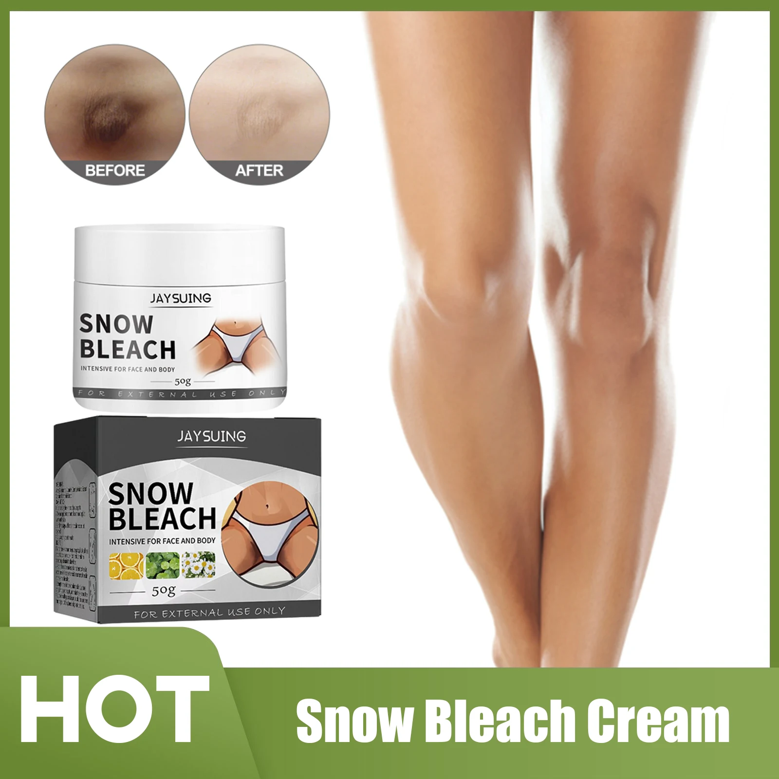 Whitening Bleach Cream Brighten Inner Thigh Intimate Bleaching Underarm Knee Moisturizing Improve Dull Skin Remove Melanin Cream