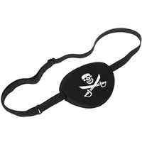 NUOLUX Adult Pirate Eye Patch Skull Crossbone Eye Patch Eye Mask for Halloween (Black) Skull eye mask 1