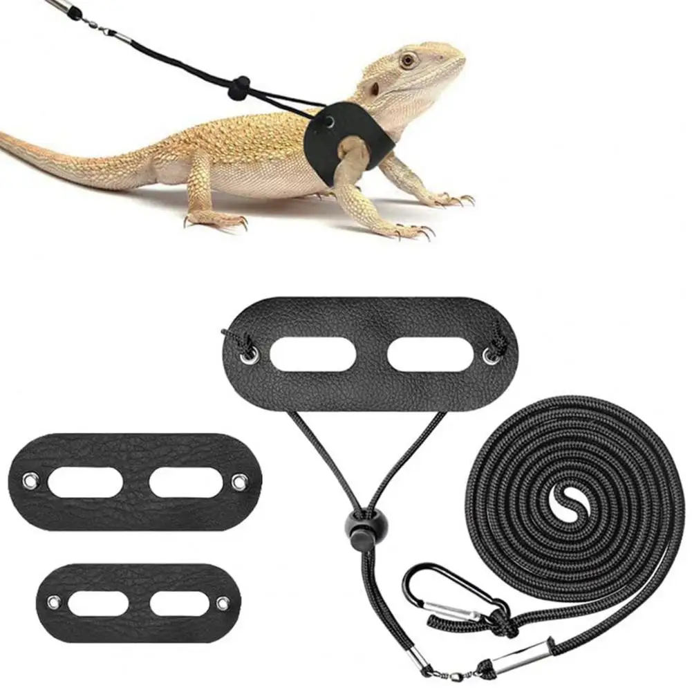 

1 Set Lizard Traction Rope Fashion Lightweight Adjustable Pet Accessories Reptile Harness Reptile Leash